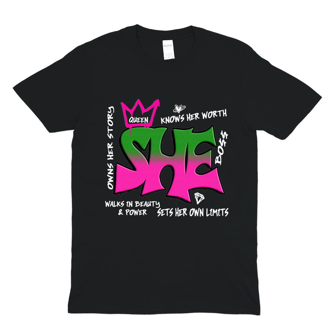 Empower Your Style: Rock the Queen Hustle Tee