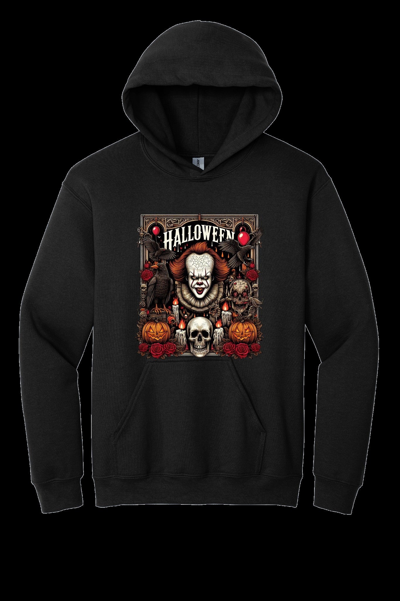 Pennywise Halloween Hoodie – Creepy Clown Edition