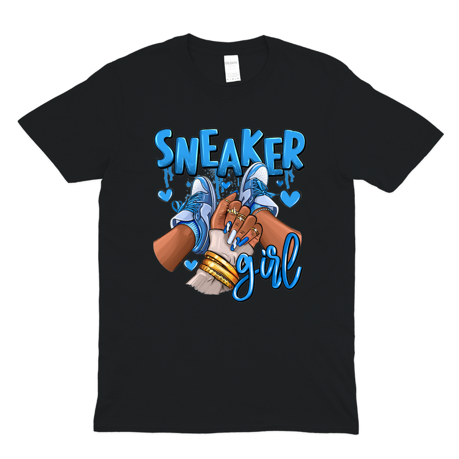 Sneaker Girl – Blue Kicks Edition T-Shirt