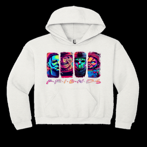 FRIENDS Horror Hoodie – Neon Slasher Streetwear