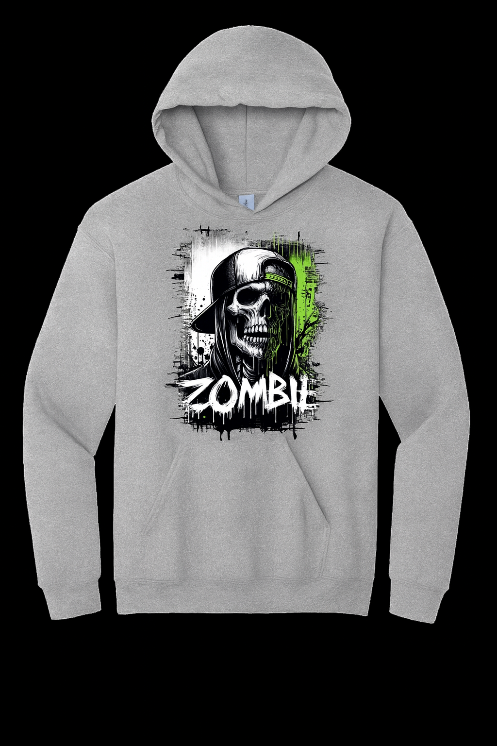 Zombie Skull Hoodie – Streetwear Horror Vibes
