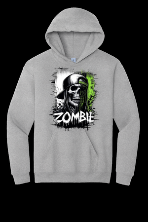 Zombie Skull Hoodie – Streetwear Horror Vibes