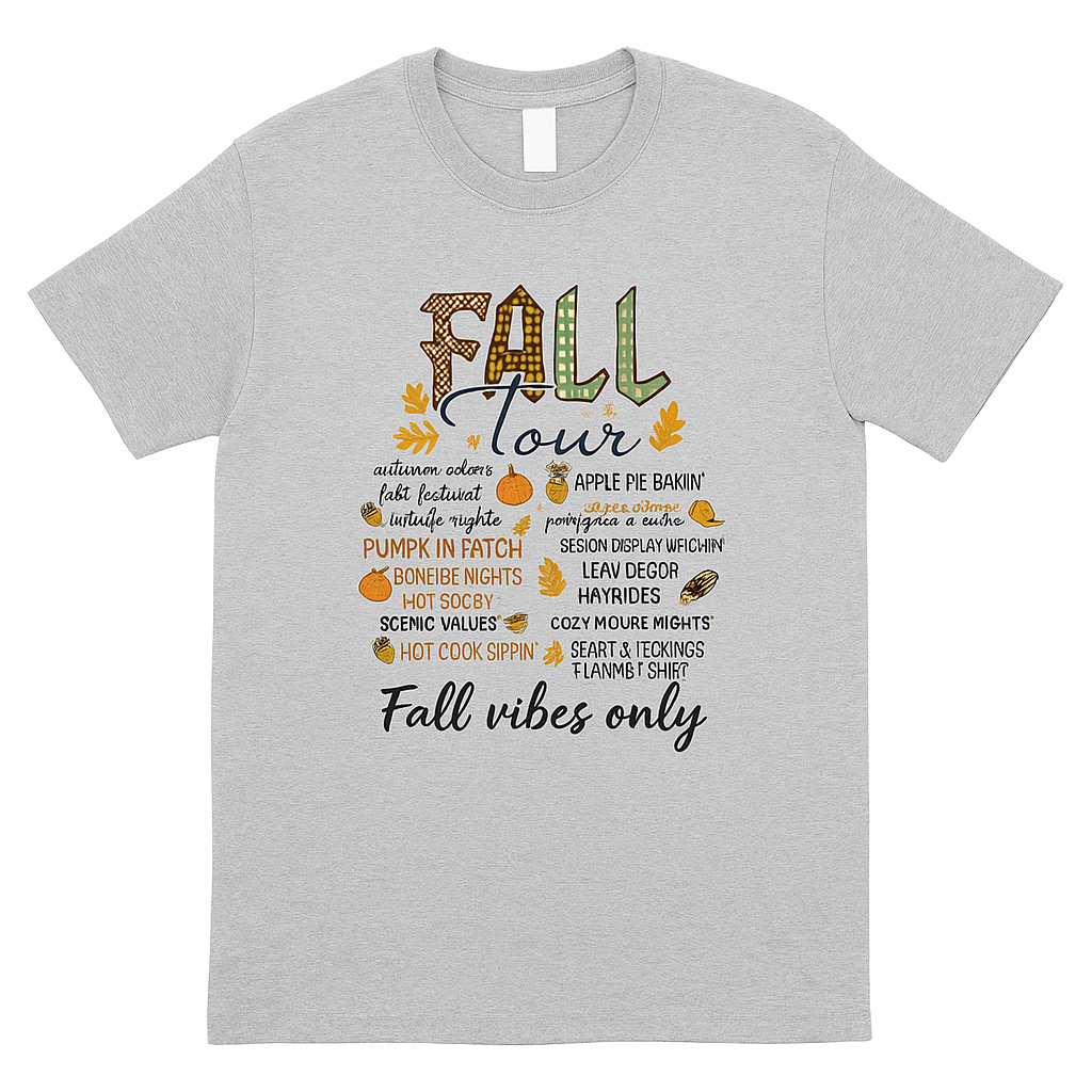 Fall Tour Graphic Tee – Cozy Autumn Vibes Shirt