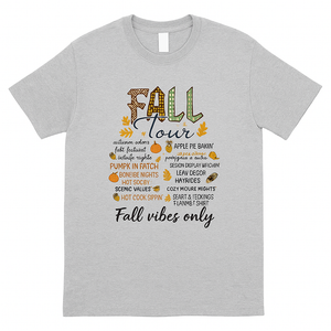 Fall Tour Graphic Tee – Cozy Autumn Vibes Shirt