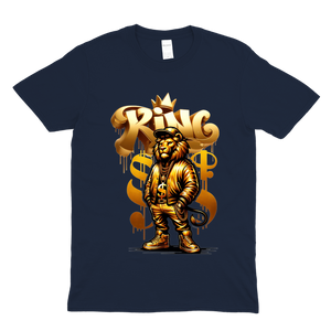 King of the Streets – Gold Lion Drip Tee