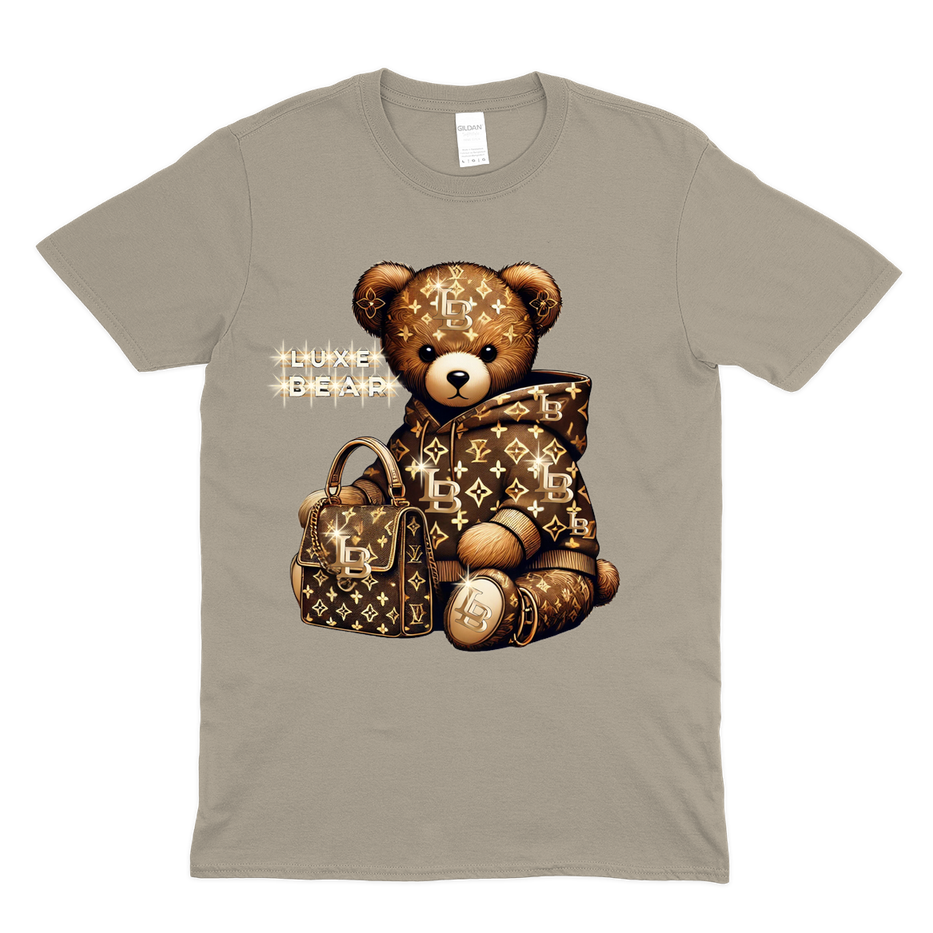 Luxe Gold Crown Bear T-Shirt