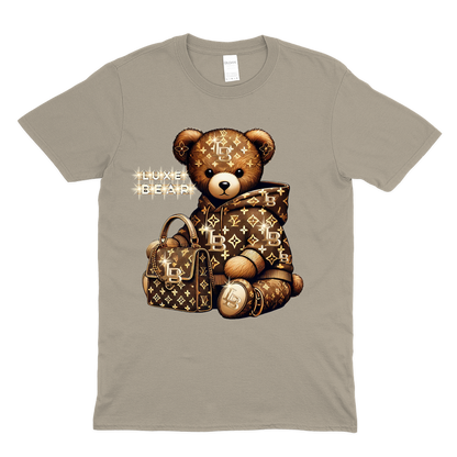 Luxe Gold Crown Bear T-Shirt