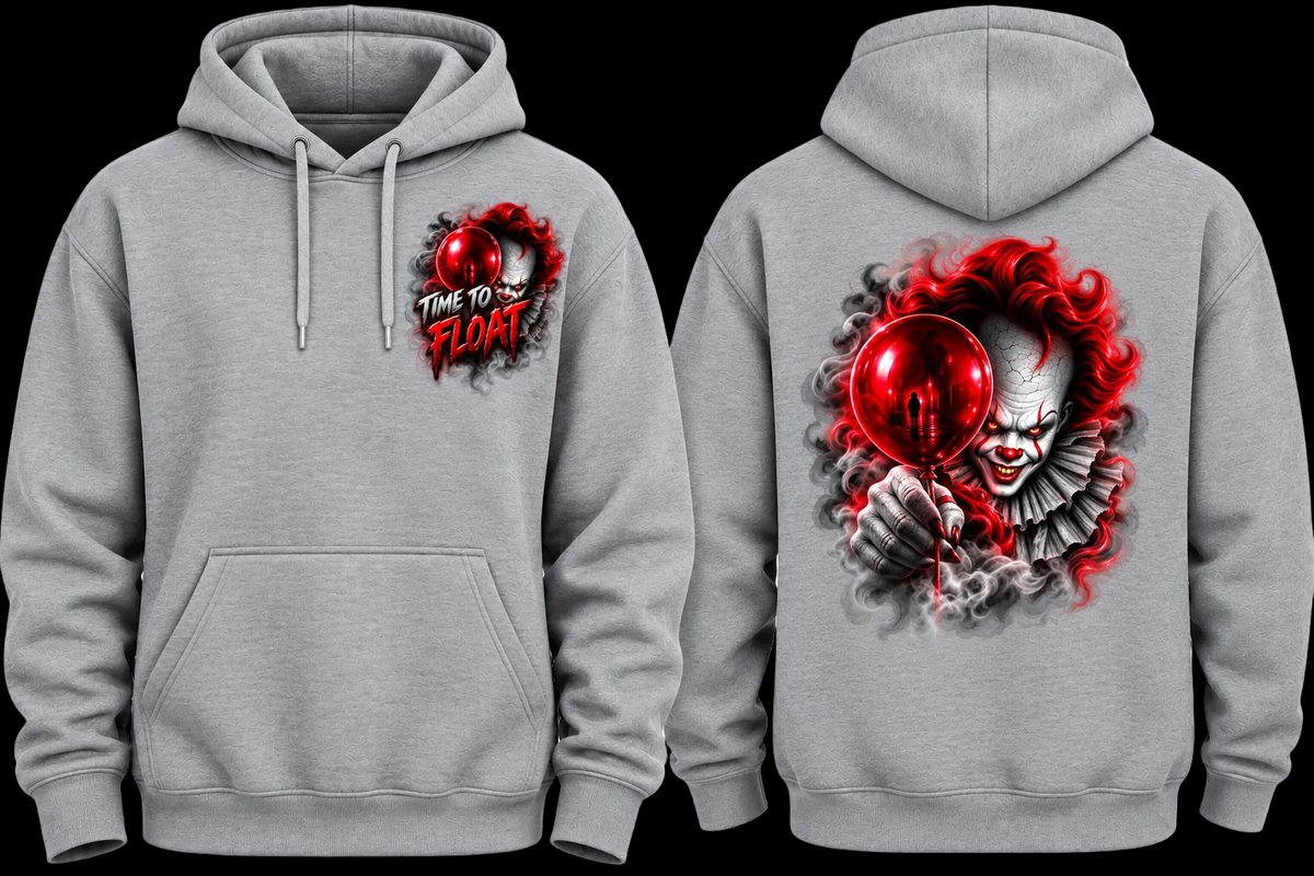 Pennywise Halloween Hoodie – Creepy Clown Edition