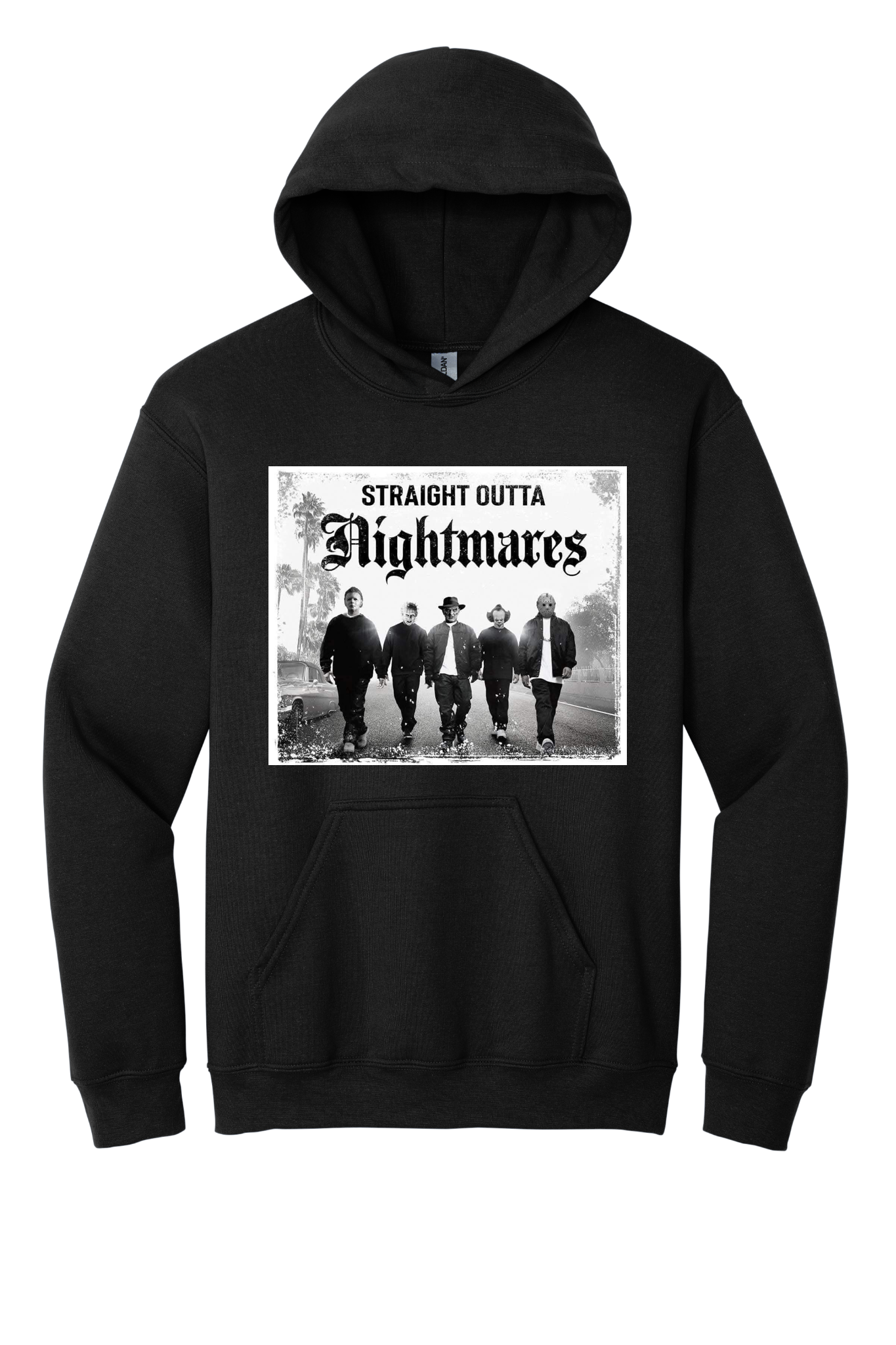 Straight Outta Nightmares Hoodie – Horror Legends Streetwear